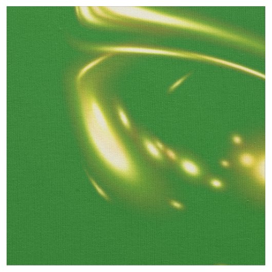 motif doré sur tissu vert (Fermer)