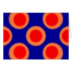 Motif Dot Rouge, Bleu, Orange
