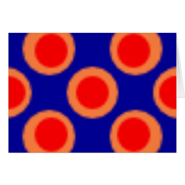 Motif Dot Rouge, Bleu, Orange (Devant horizontal)