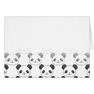 Motif d'ours de panda dégradé