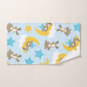 Motif D'Ours, Mignonnes Ours, Nounours, Étoiles (Serviette à main)