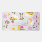 Motif D'Ours, Nounours, Étoiles, Votre Nom (Clavier et souris)