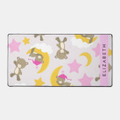 Motif D'Ours, Nounours, Étoiles, Votre Nom (Recto)