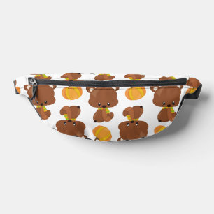 Motif D'Ours, Ours Mignons, Automne, Citrouille