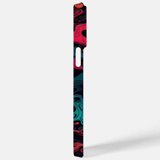 Motif doux iPhone 14 Coque (Verso / Droite)