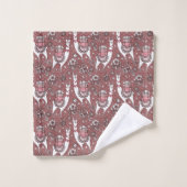 Motif drôle de lamas (Gant de toilette)