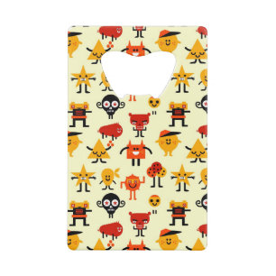 Motif drôle de monstres