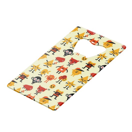 Motif drôle de monstres (Devant Angle)