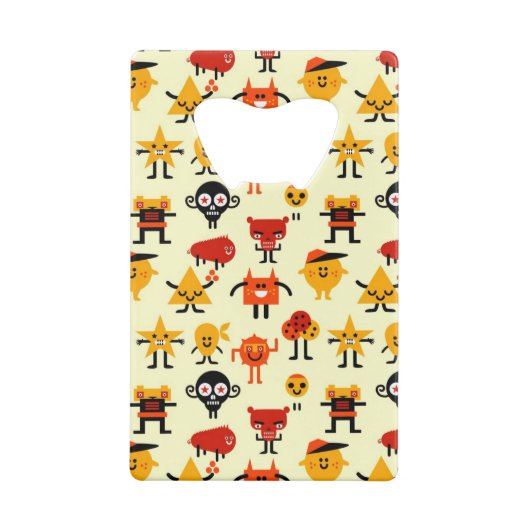 Motif drôle de monstres (Dos)