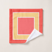 Motif du bloc de fruits de pêche d'été (Gant de toilette)