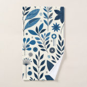 motif du blues botanique (Serviette à main)