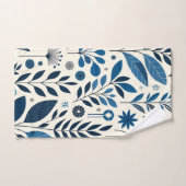 motif du blues botanique (Serviette à main)