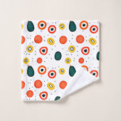 Motif du cercle de points de jeu (Gant de toilette)