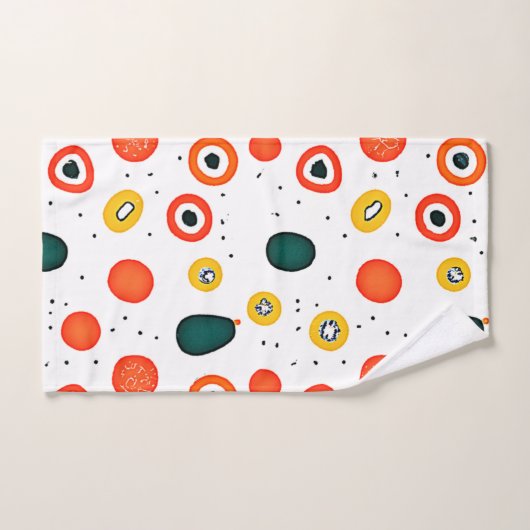 Motif du cercle de points de jeu (Serviette à main)