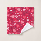 Motif du coeur de la Saint Valentin (Gant de toilette)