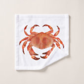 Motif du crabe côtier (Gant de toilette)