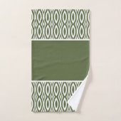 Motif du croissant de marquise vert et blanc (Serviette à main)
