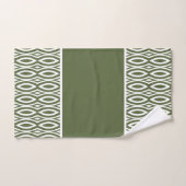 Motif du croissant de marquise vert et blanc (Serviette à main)
