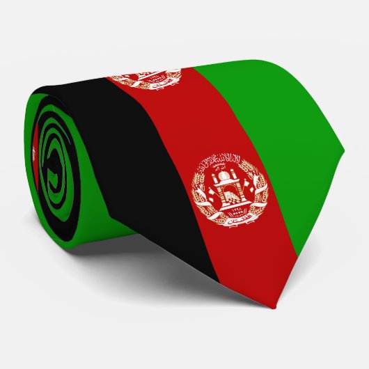 Motif du drapeau afghan cravate (Roulé)