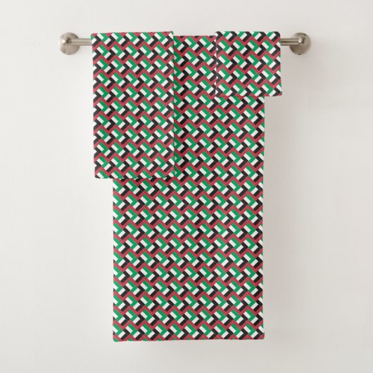 Motif du drapeau des Émirats arabes unis (En situation)