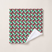 Motif du drapeau des Émirats arabes unis (Gant de toilette)