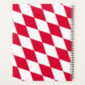 Motif du drapeau diamant de Bavière rouge et blanc (Dos)