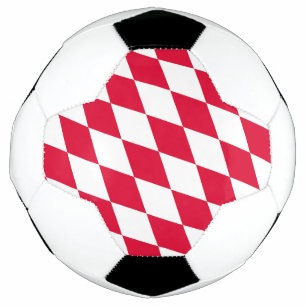 Motif du drapeau diamant de Bavière rouge et blanc