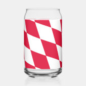 Motif du drapeau diamant de Bavière rouge et blanc (Verso)