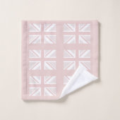 Motif du drapeau Union Jack du Royaume-Uni rose mo (Gant de toilette)