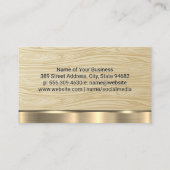 Motif du grain de bois | Carte de visite d'ajustem (Dos)