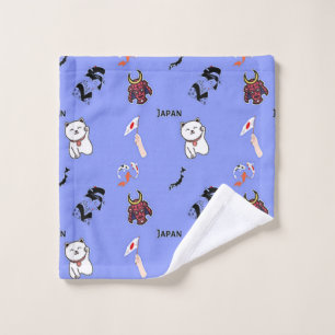 Motif du Japon en bleu