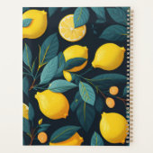 Motif du jardin de citron. Agrumes tropicaux jaune (Dos)