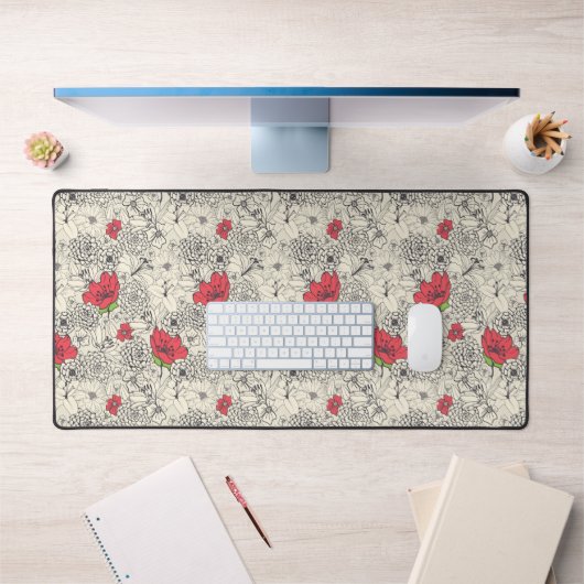Motif du jardin de fleurs de pavot (Bureau 1)