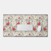 Motif du jardin de fleurs de pavot (Clavier et souris)