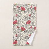Motif du jardin de fleurs de pavot (Serviette à main)