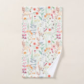 Motif du jardin de fleurs Pastel (Serviette à main)