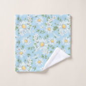 Motif du jardin fleuri Pastel Daisy (Gant de toilette)