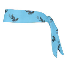 Motif du joueur de tennis Blue Squirrel