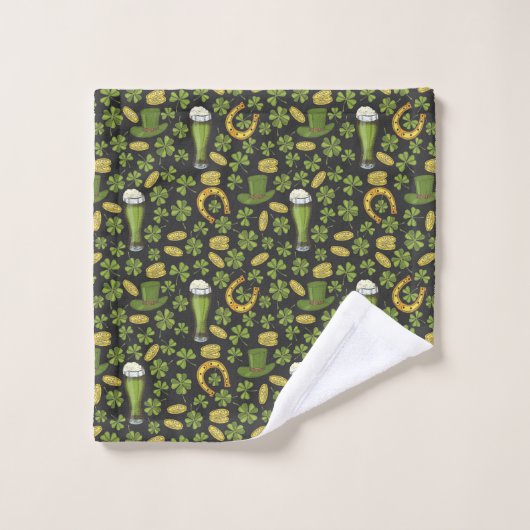 Motif du jour de St Patrick (Gant de toilette)