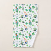 Motif du jour de St Patrick d'aquarelle (Serviette à main)