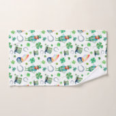 Motif du jour de St Patrick d'aquarelle (Serviette à main)