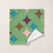 Motif du milieu du siècle de Star Diamond (Gant de toilette)