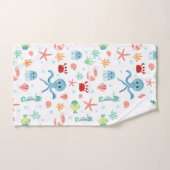 Motif du monde marin (Serviette à main)