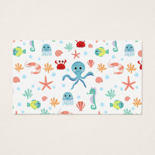 Motif du monde marin