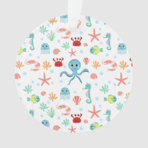 Motif du monde marin