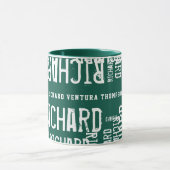 Motif du nom de la Mug verte (Centre)