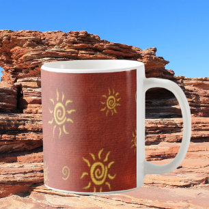Motif du sud-ouest amusant tasse à café coloré
