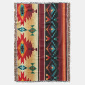 Motif du sud-ouest s'amuser jeter couverture (devant Vertical)
