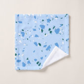 Motif du Terrazzo Bleu (Gant de toilette)