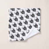 motif du vecteur affiche crâne (Gant de toilette)